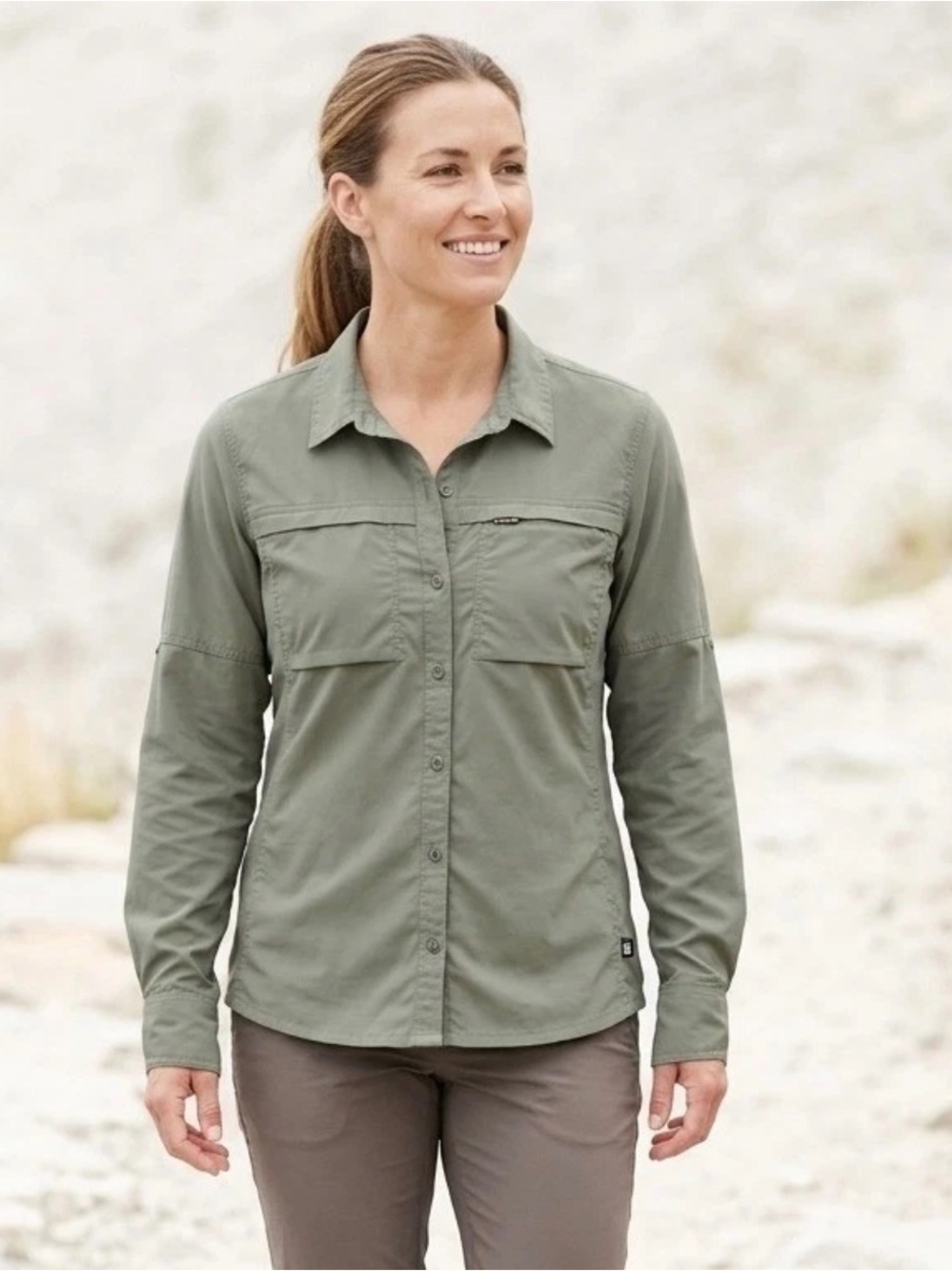 REI Co-op NWOT Women’s Gray Olive Outdoor Jacket